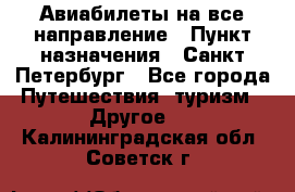 Авиабилеты на все направление › Пункт назначения ­ Санкт-Петербург - Все города Путешествия, туризм » Другое   . Калининградская обл.,Советск г.